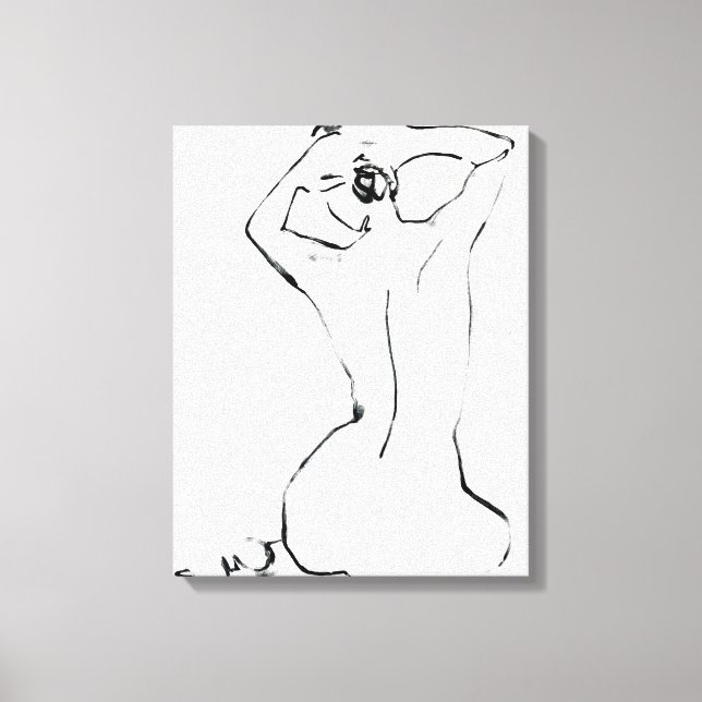 Fixing the Bun Canvas Print (Front)