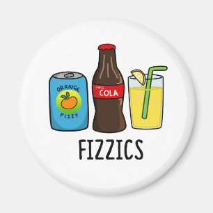 Fizzics Cute Fizzy Cola Drinks Pun Magnet