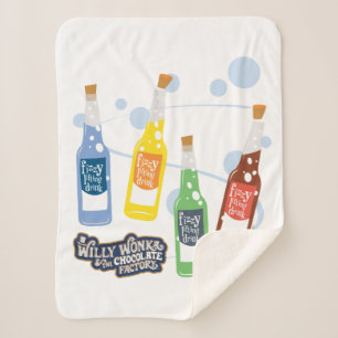 Fizzy Lifting Drink Graphic Sherpa Blanket