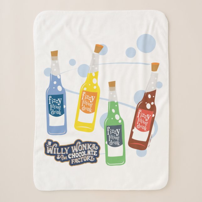 Fizzy Lifting Drink Graphic Sherpa Blanket (Front)