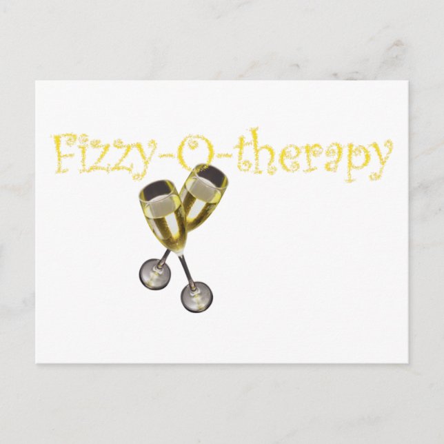 Fizzy-o-therapy Postcard (Front)