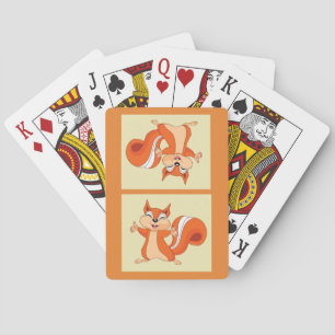 Fizzy the Playful Squirrel Playing Cards