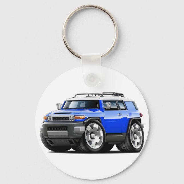 Fj Cruiser Blue Car Keychain (Front)