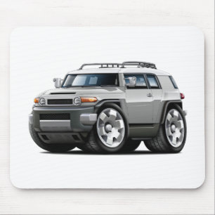 Fj Cruiser Silver Car Mouse Pad