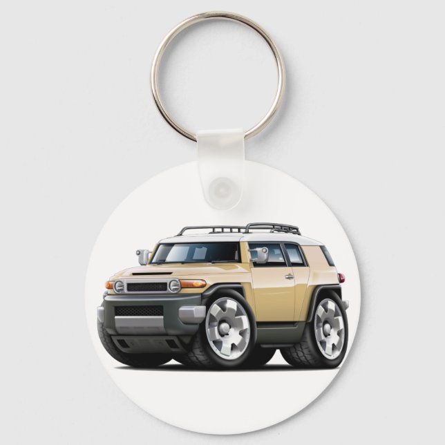 Fj Cruiser Tan Car Keychain (Front)