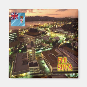 FJ - Fiji - Suva - at Night Magnet