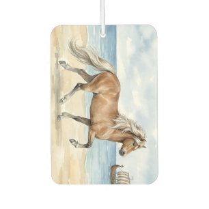 Fjara Icelandic Horse watercolor on the Beach Air Freshener