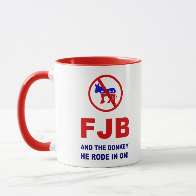 FJB and the donkey he rode in on! Mug (Left)
