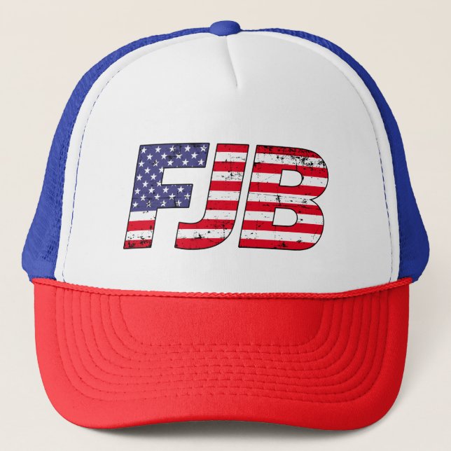 FJB F joe Biden funny anti Biden  Trucker Hat (Front)