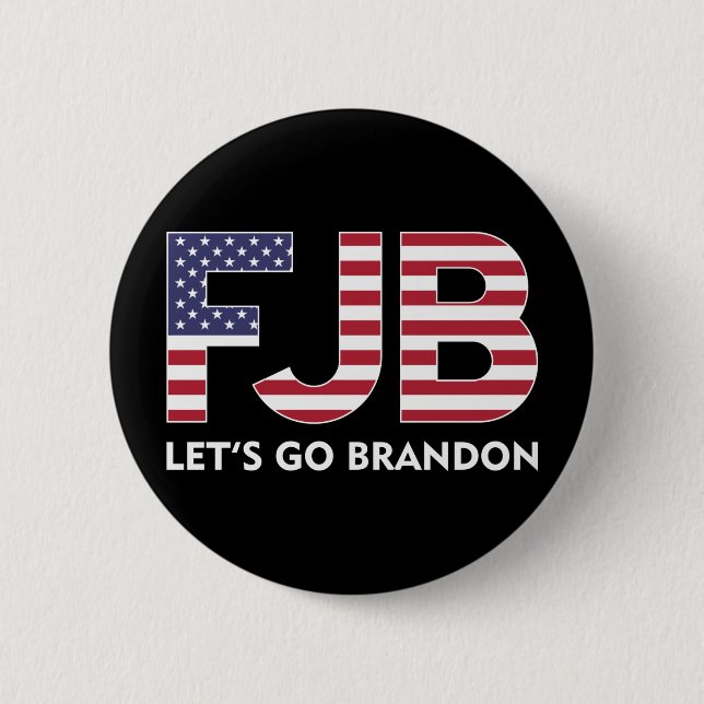 FJB Let's Go Brandon 2 Inch Round Button (Front)