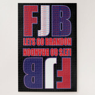 FJB Lets Go Brandon - Jigsaw Puzzle