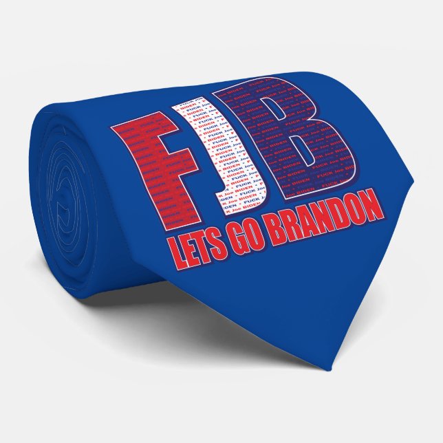 FJB Lets Go Brandon Tie (Rolled)