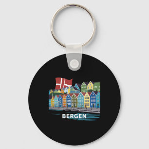 Fjord Bergen Norway Costume Fjords Of Norway Harbo Keychain