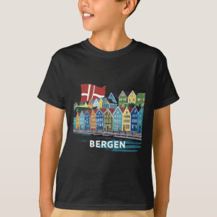 Fjord Bergen Norway Costume Fjords Of Norway Harbo T-Shirt