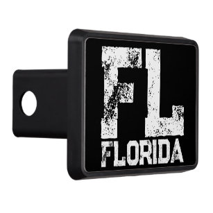 FL Florida State trailer hitch cover for car