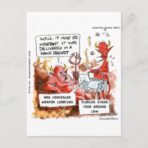 Fl Stand Your Ground Law In Hell Funny Gifts & Tee Postcard