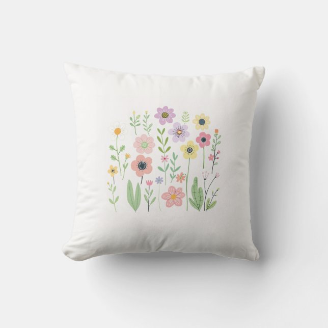 Fl Throw Pillow (Front)