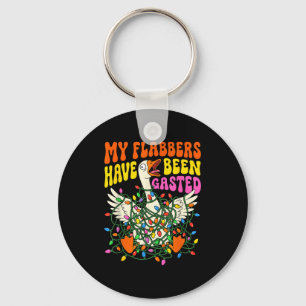 Flabbers have been gasted christmas goose tangled keychain
