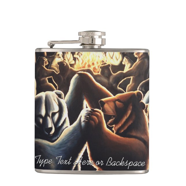 Flacon animal de fête Flacon Ours personnalisé Fla (Devant)