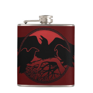 Flacon Corbeau personnalisé Corbeau / Flacon à boi