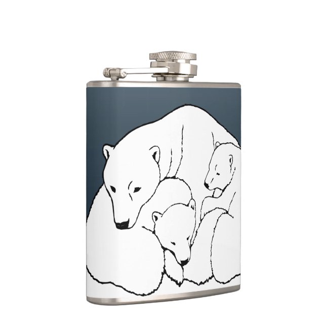 Flacon d'art de l'ours Polaire personnalisé Flacon (Droite)