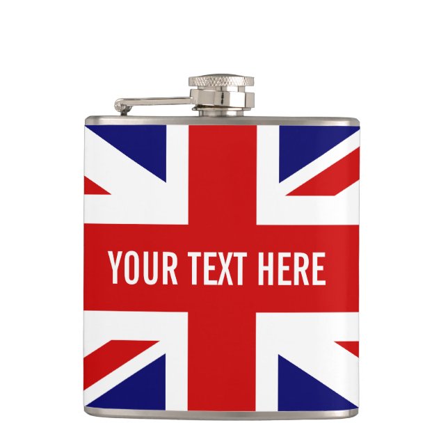 Flacon de boisson personnalisée du drapeau britann (Devant)