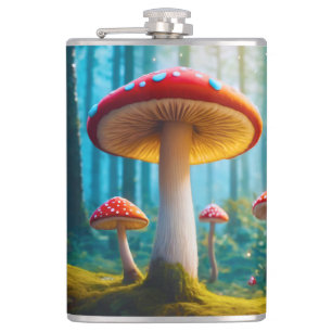 Flacon de champignons moelleux vinyle enveloppé