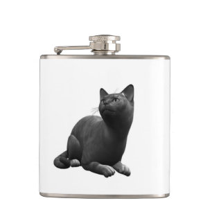 Flacon de chat noir