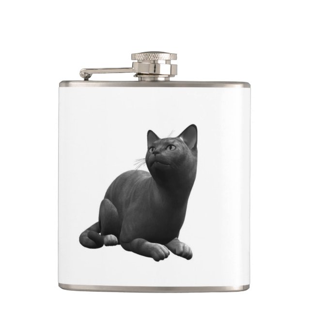Flacon de chat noir (Devant)