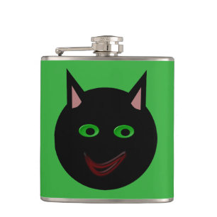 Flacon de chat noir d'Halloween