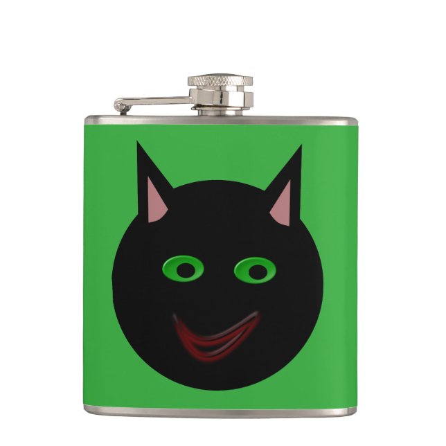 Flacon de chat noir d'Halloween (Devant)