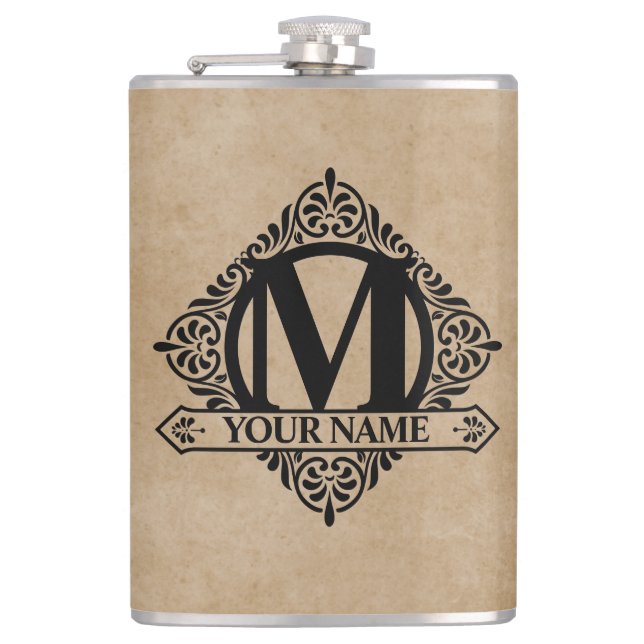 Flacon de conception monographique orné (Devant)