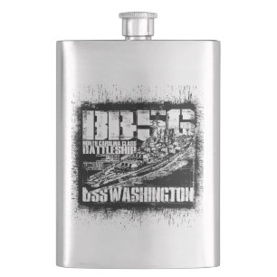 Flacon de hanche de Battleship Washington
