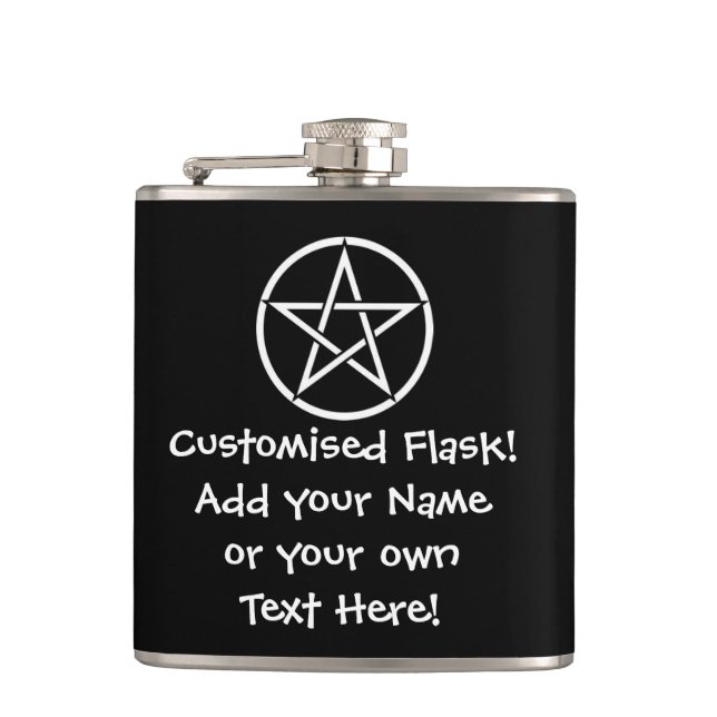 Flacon de hanche Wiccan/Pagan personnalisé (Devant)