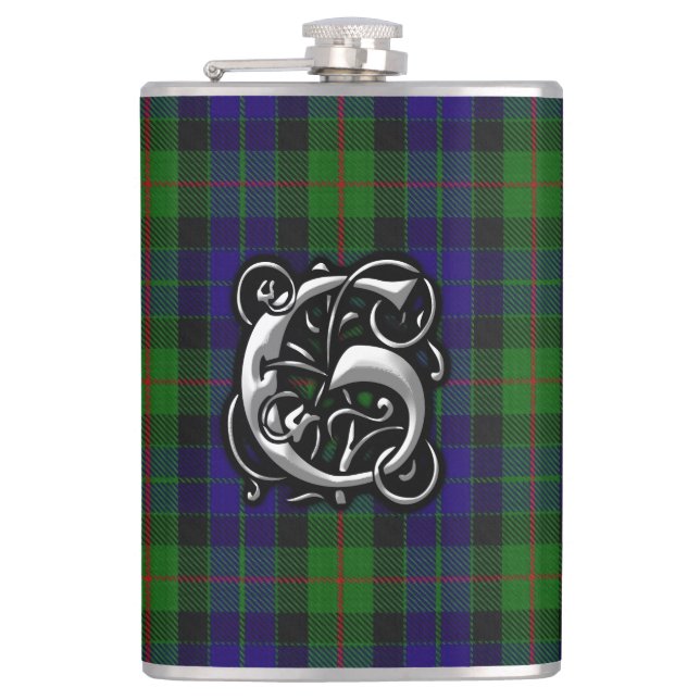 Flacon de l'Ecosse de tartan de Gunn de clan vieux (Devant)