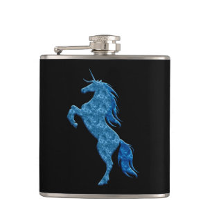 Flacon de licorne de feu bleu