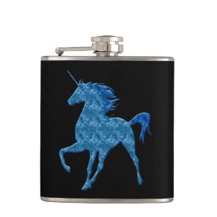Flacon de licorne de feu bleu
