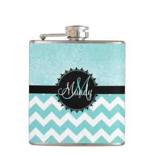 Flacon de monogramme de parties scintillantes de