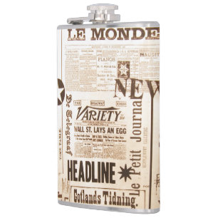 Flacon de papier journal vintage