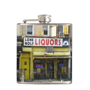 Flacon de photo de boissons alcoolisées de loup