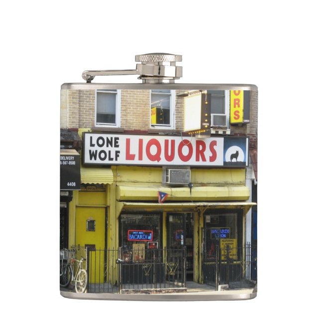 Flacon de photo de boissons alcoolisées de loup (Devant)