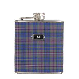 Flacon de tarte monogramme de clan en tartan