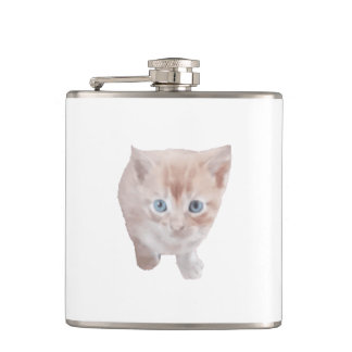 Flacon De Vinyle Emballé Avec Photo De Chat Mignon