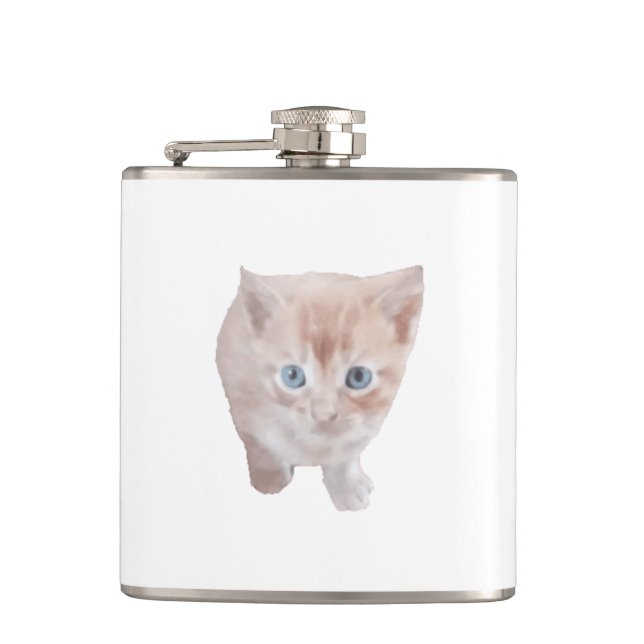Flacon De Vinyle Emballé Avec Photo De Chat Mignon (Devant)