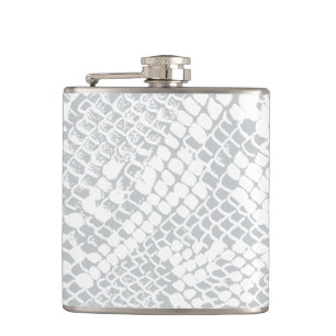 Flacon d'impression de peau de serpent blanc moder