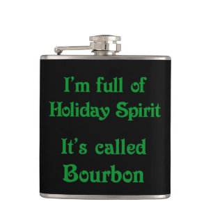 Flacon drôle de Bourbon d'esprit de vacances