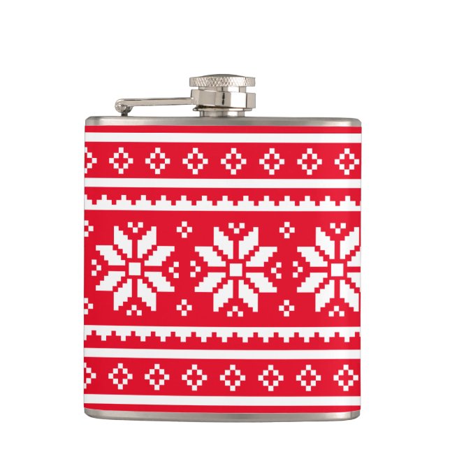 Flacon drôle de Noël avec le motif nordique de (Devant)