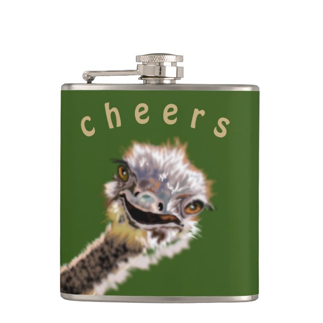 Flacon Drôle Salope Jouer Happy Ostrich - Smile (Devant)