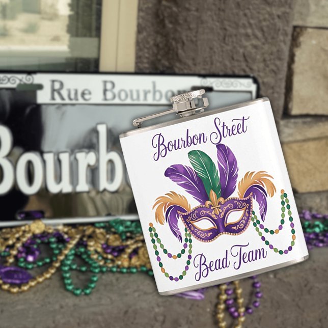 Flacon en acier inoxydable mardi Gras revêtu de vi (Créateur téléchargé)