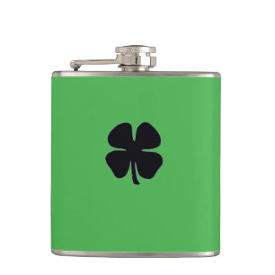 Flacon enveloppé vert Clover noir